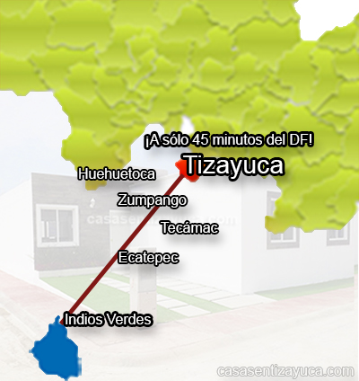 ubicación casas infonavit tizayuca