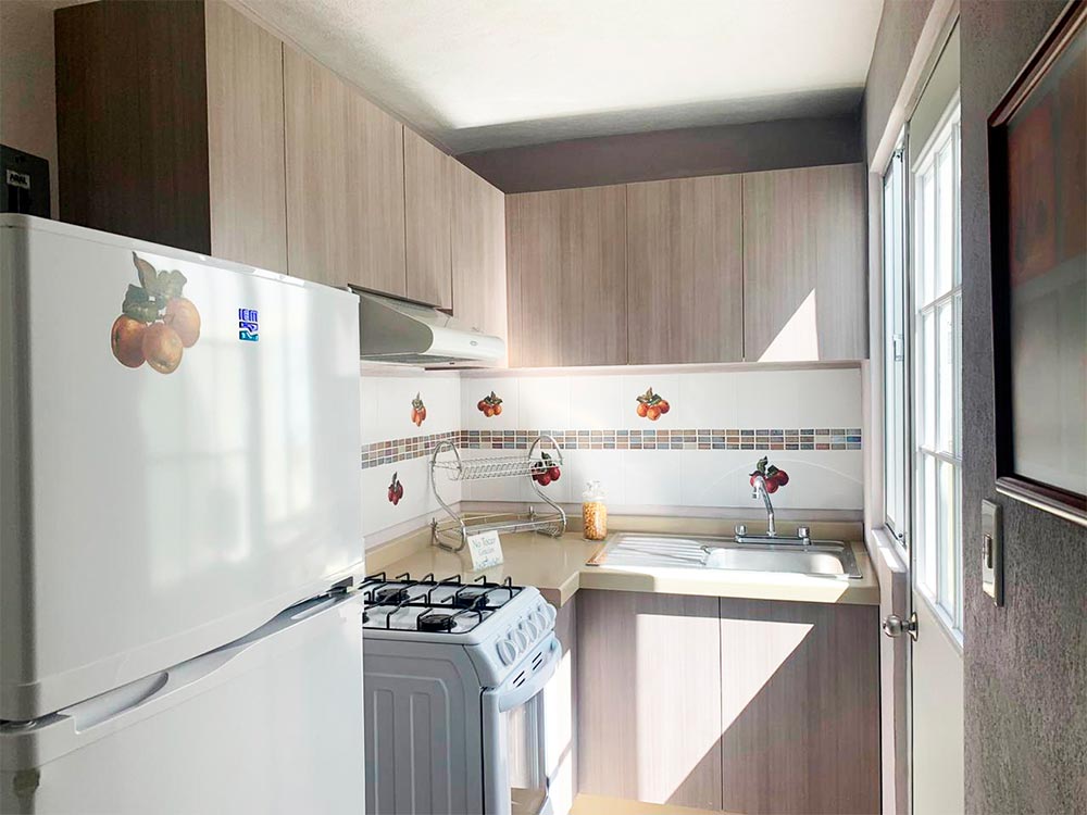 interiores casas muestra 2 recámaras en venta en pachuca cocina