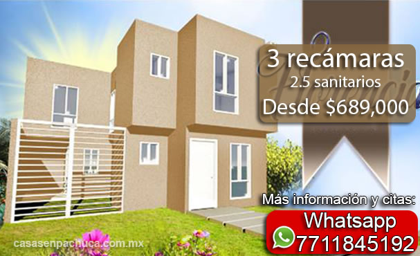 Casas en Venta en Pachuca de 2 pisos desde $530mil con Infonavit